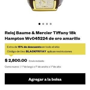 Beume & mercier 18k gold